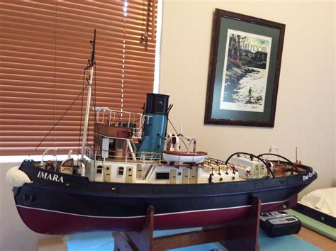 IMARA model tug, completed 2016 | Model ships, Model ship building, Wood boat building