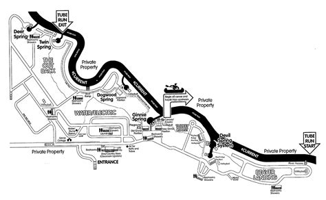 Ginnie Springs Park Map