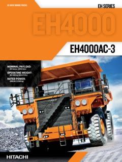 Off Highway-Dump Trucks Hitachi Construction Machinery EH4000AC-3 ...