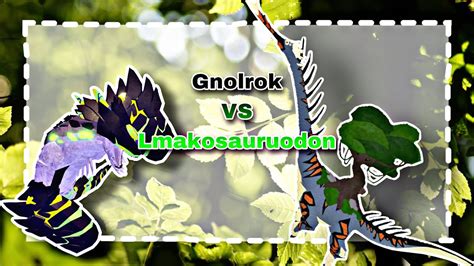 Gnolrok VS Lmakosauruodon // Creature of sonaria - ROBLOX - YouTube