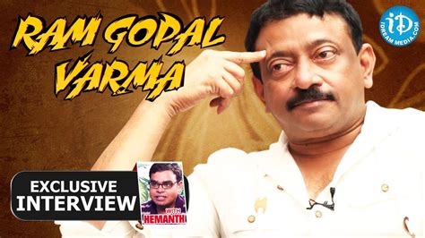 Ram Gopal Varma Exclusive Interview || Talking Movies with iDream #66 - YouTube