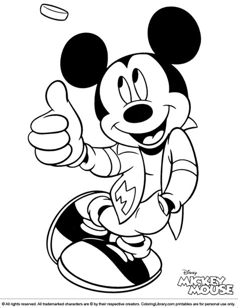 Mickey Mouse Head Coloring Pages - Coloring Home