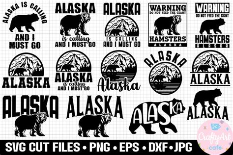 Alaska SVG Bundle Cricut Shirt Alaska Vacation PNG