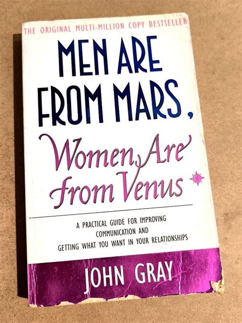 Men Are From Mars Women Are From Venus Book By John Gray, Hobbies ...