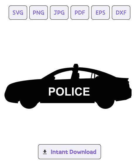 Police Car Svg, Pdf, Png All Included! Create Shirts, Hats, Wall Art, Signs, Tumblers, Cups ...