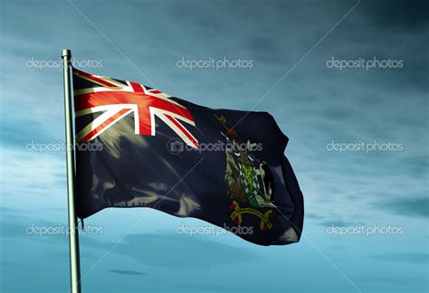 Flag of South Georgia and the South Sandwich Islands (UK) — Stock Photo © flogeljiri #42171877