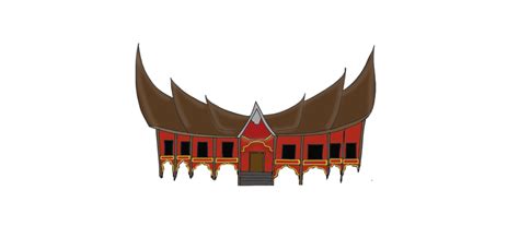 Gonjong Rumah Gadang Minang Sumatra Occidental Ornamento Vector PNG , Gonjong La Casa Gadang ...