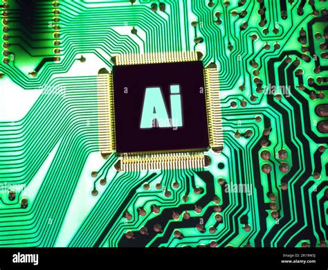 AI technology background. Computer chips Artificial Intelligence ...