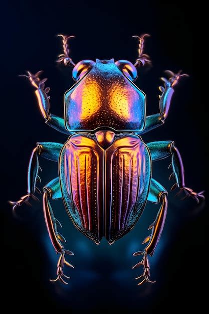 Premium Photo | A colorful image of a beetle