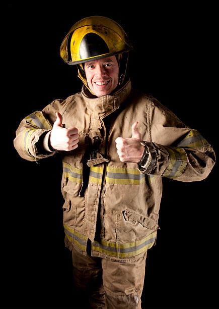 50+ Smiling Fireman Giving Thumbs Up Stock Photos, Pictures & Royalty ...