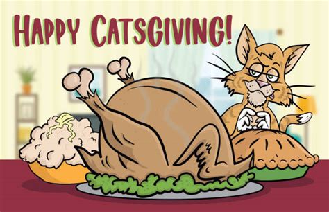 Cat Thanksgiving Illustrations, Royalty-Free Vector Graphics & Clip Art - iStock