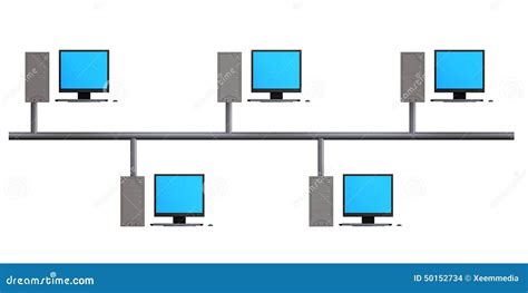 Bus Topology Stock Illustration - Image: 50152734