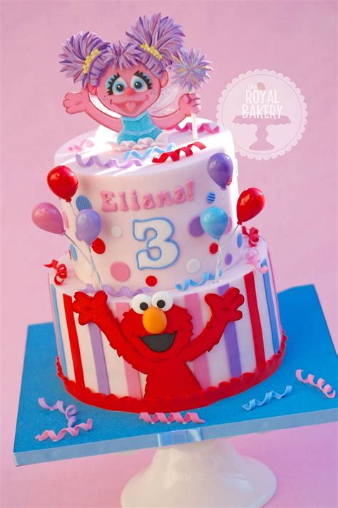 Elmo and Abby Cadabby cake More Sesame Street Birthday Cakes, Elmo Birthday Cake, Sesame Street ...