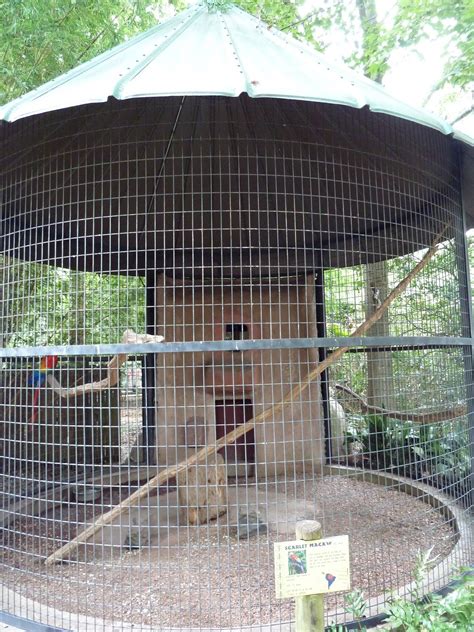 Baton Rouge Zoo - Scarlet Macaw Corn-Crib Cage - ZooChat