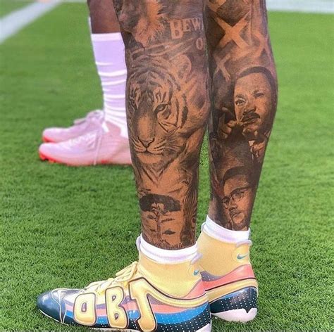 NBA Tattoos no Instagram: “🏈 @obj got some of the best ink in the sports world! (Swipe to see ...