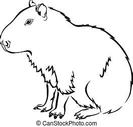 Capybara Vector Clipart Royalty Free. 56 Capybara clip art vector EPS illustrations and images ...