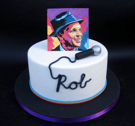 Frank Sinatra cake in 2024 | Music cakes, Cake, Cupcake birthday cake