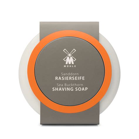 Mühle - Shaving soap with Sea Buckthorn in porcelain bowl - Taobé