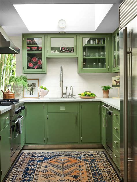 Pin by Ashley Smith on Rosarita | Kitchen design, Green kitchen, Modern ...