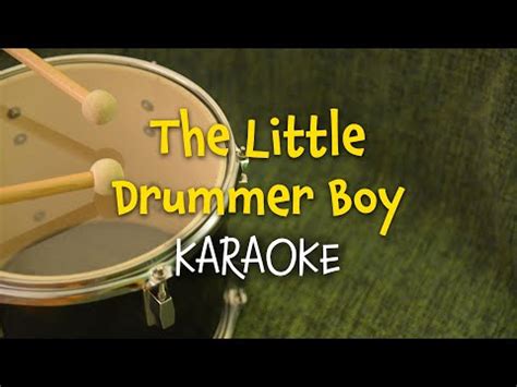 The Little Drummer Boy (instrumental - lyrics video for karaoke) - YouTube