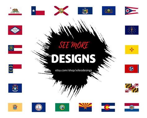 Georgia Flag SVG GA USA U.S. State Banner American United - Etsy