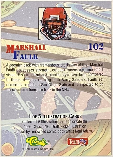 Marshall Faulk 1994 Classic San Diego State Aztecs Football NFL Draft ...