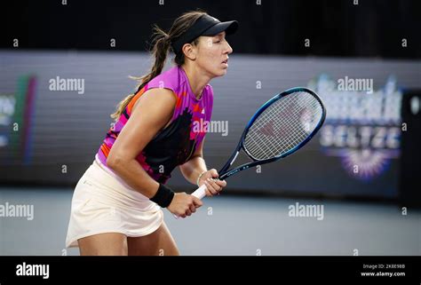 Jessica Pegula of the United States in action during the quarter-final of the 2022 WTA ...