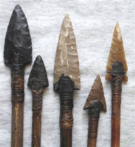 Pin on Ancient Chert Arrow and Spear Replications