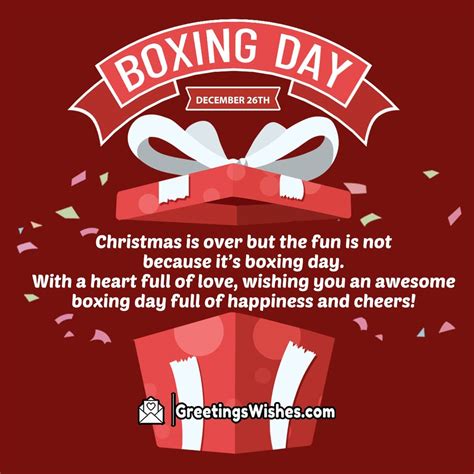 Boxing Day Greetings (26th December) - Greetings Wishes