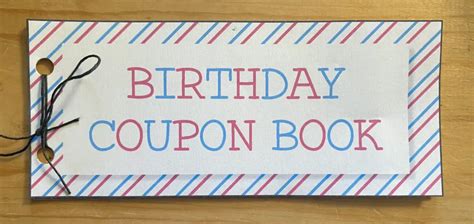 Printable Birthday Coupon Book - Spec on a Speck