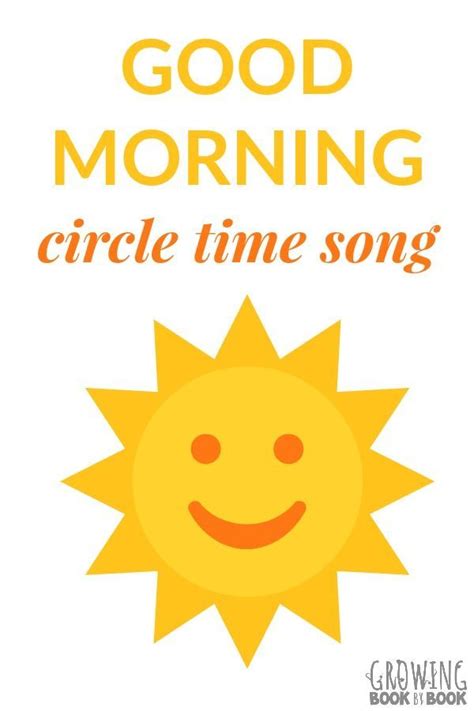 Good Morning Circle Time Song | Circle time songs, Preschool circle time, Preschool good morning ...