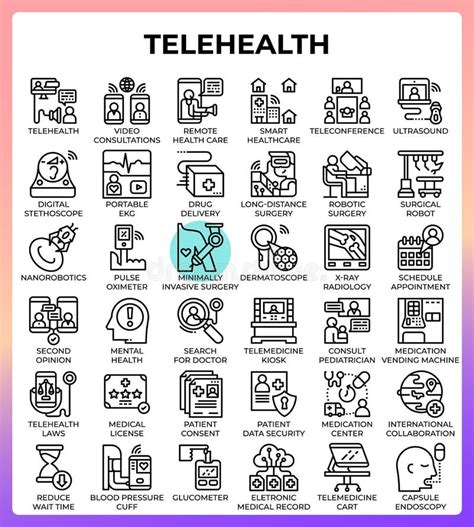 Telehealth Icons Stock Illustrations – 439 Telehealth Icons Stock ...