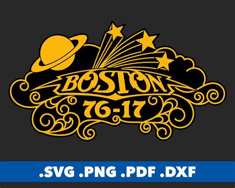 Boston SVG Boston Band Logo Cricut Cut Files Classic Rock - Etsy Ireland