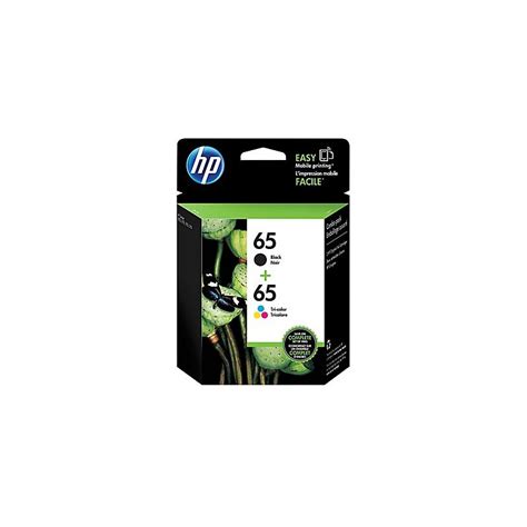 HP 65 Black & Tri-Colour Original Ink Cartridges, 2/Pack (T0A36AN)