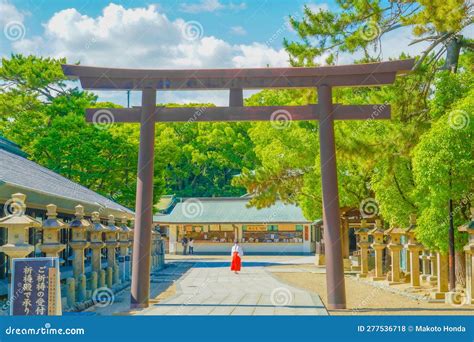 Nishinomiya Shrine (Nishinomiya City, Hyogo Prefecture) Editorial Stock ...