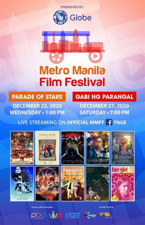 Metro Manila Film Festival feature 10 official entries, to be shown via ...