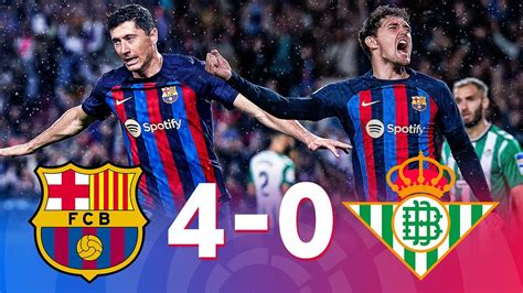 Barcelona vs Real Betis [4-0], La Liga 2023 - MATCH REVIEW - YouTube