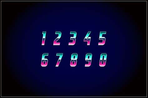 Cool Numbers Fonts