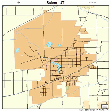 Salem Utah Street Map 4965770