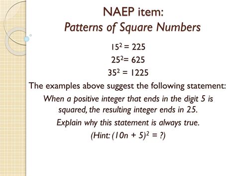 PPT - Patterns of Square Numbers PowerPoint Presentation, free download - ID:2521355