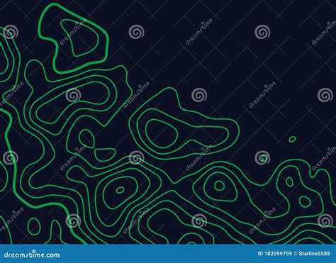 Green Topographic Map Lines Vector Background Stock Vector ...