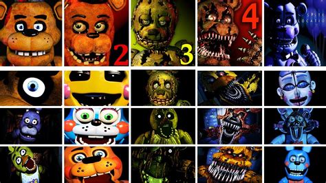 Five Nights at Freddy's 1 - 4 + Sister Location Jumpscare Simulator ...