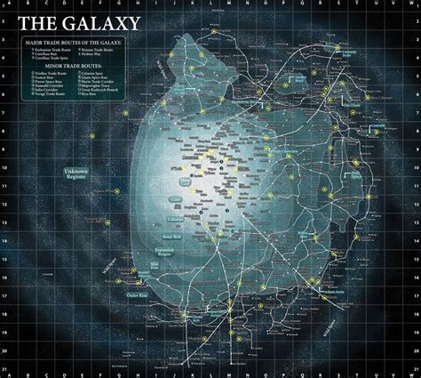 Star Wars Galaxy Map I made to learn some photoshop : StarWars | Galaxy ...