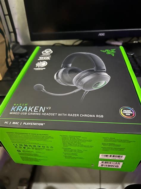 Razer Kraken V3 with Razer Chroma RGB, Audio, Headphones & Headsets on ...