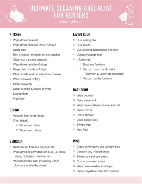 Renter's Ultimate Moving Guide (+ FREE Cleaning Checklist) — Actually Alli | DIY, Home Decor ...