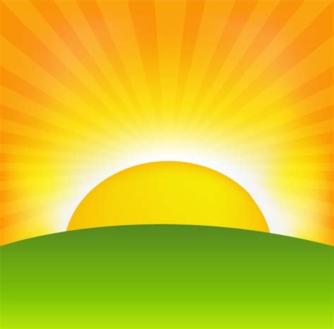 Sunrise cartoon background 01 vector Free vector in Encapsulated ...