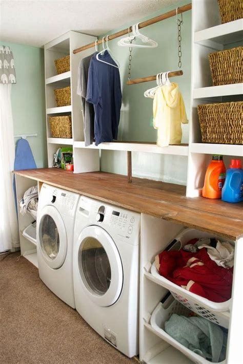 21 Useful Unfinished and Finished Basement Laundry Room Ideas for Great Makeovers #ho… | Stylish ...