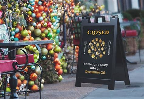 Closed for Christmas and Hours Signs: Get Ready! | Blog | Square Signs