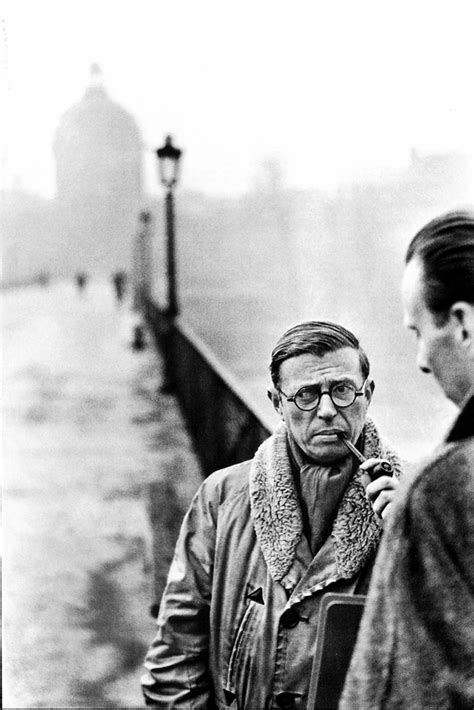 Jean-Paul Sartre by Henri Cartier-Bresson. That composition, facial ...