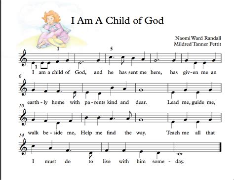 EASY PIANO - I Am a Child of God (Big notes)